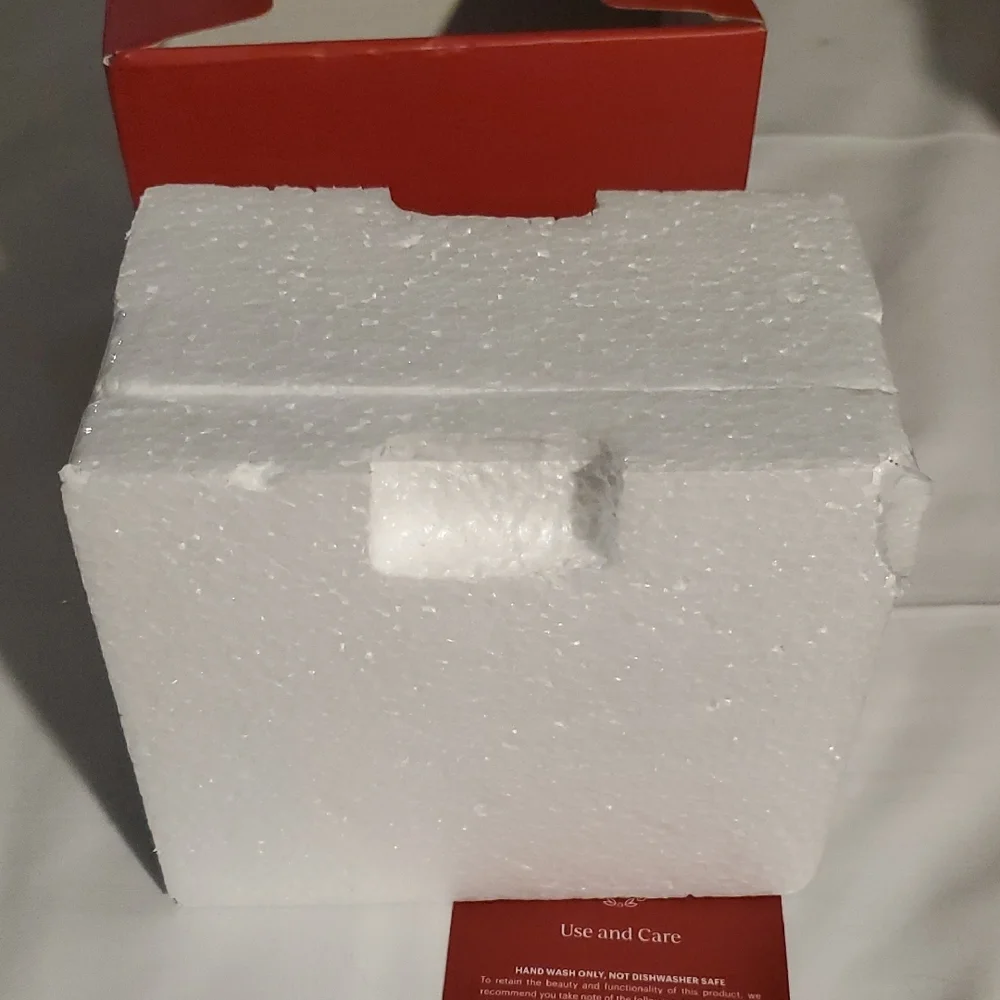 Lenox White and Red Santa with Holly Gift Bag Figurine Set